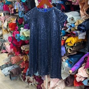 Blue sequins children’s dress